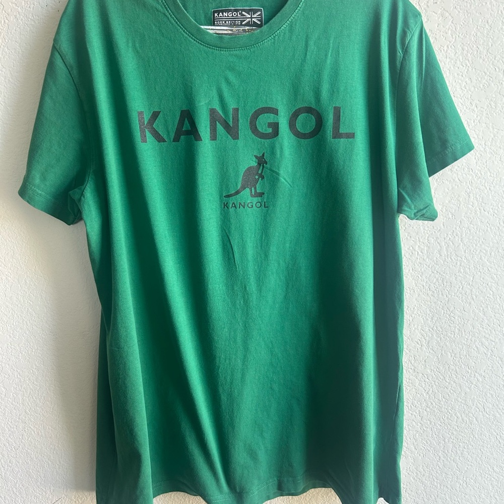 Kangol Mens XL Green Logo T-Shirt - Picture 1 of 4